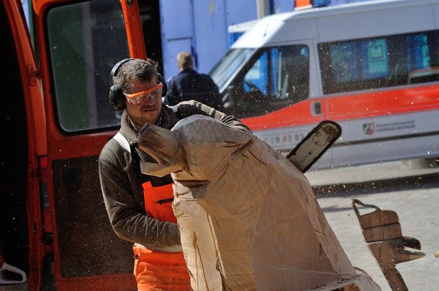 Traditionelles Osterfeuer am 04.04.2015 beim THW Gelsenkirchen.(Foto:THW Gelsenkirchen,Kurt Gritzan)