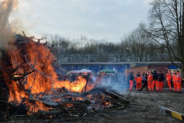 Traditionelles Osterfeuer am 04.04.2015 beim THW Gelsenkirchen.(Foto:THW Gelsenkirchen,Kurt Gritzan)