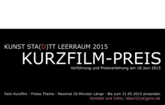 Bis 31. Mai können Filmemacher ihre Kurzfilme einsenden.