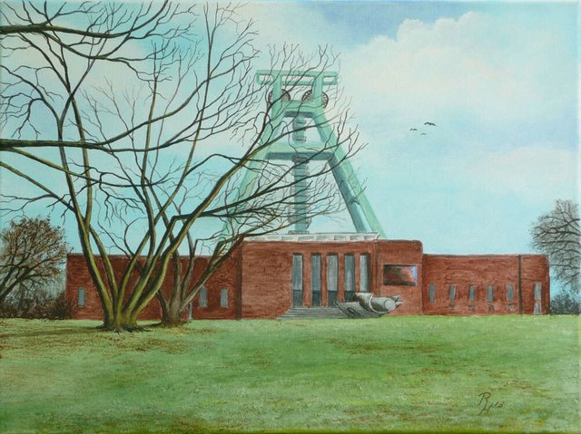 Bergbaumuseum im Vorfrühling
