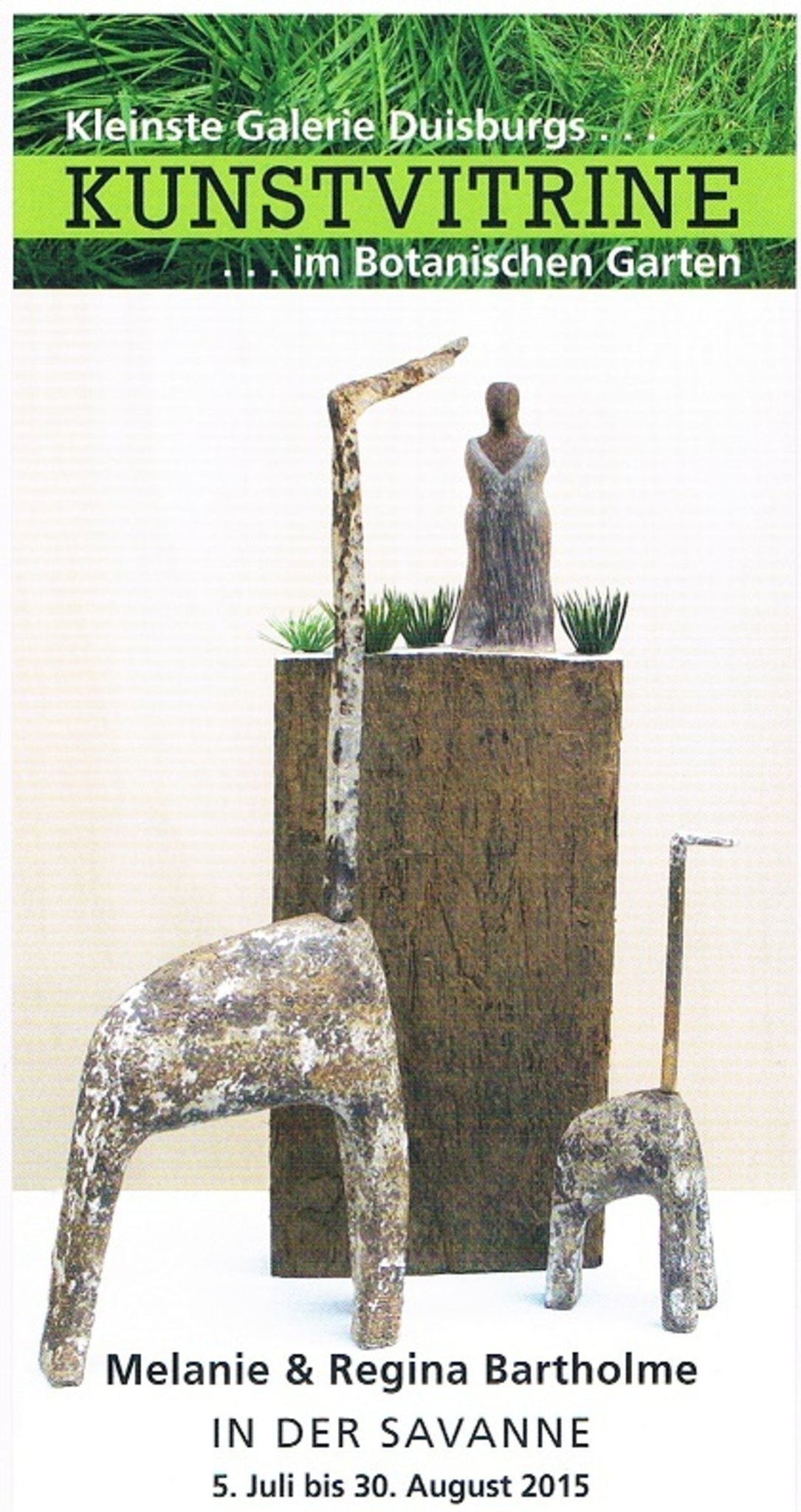 Kleinste Galerie Duisburgs - CAG Kunstvitrine - im Botanischen Garten