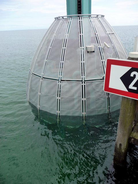 In Grömitz - die Gondel ist jetzt unten