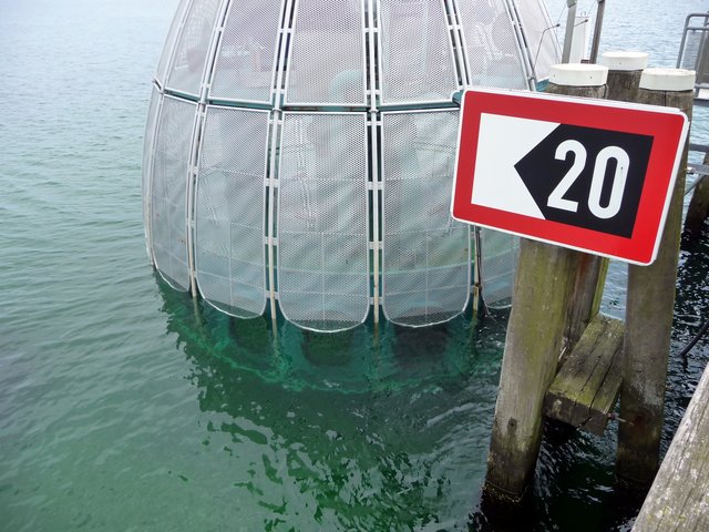 In Grömitz - die Gondel ist am Untertauchen