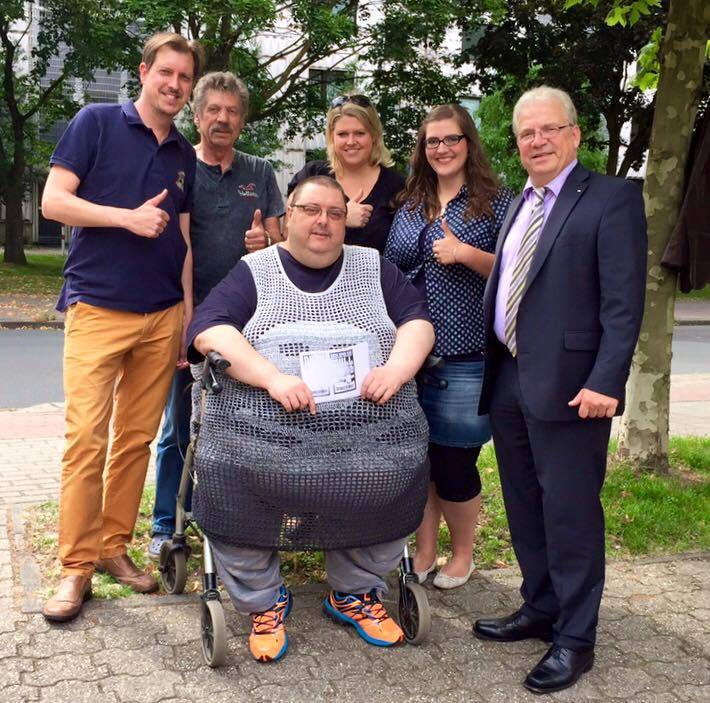 Foto (von links nach rechts): Rainer Mantei, Gerd Lugge, Erich Lang, Kathrin Berghaus, Lea Hable und Jochen Gottke.