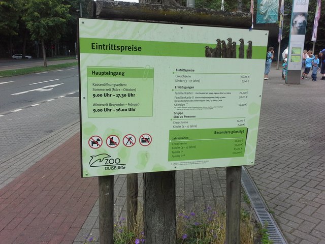 Umsatz und Gewinn bringt das Eintrittsgeld