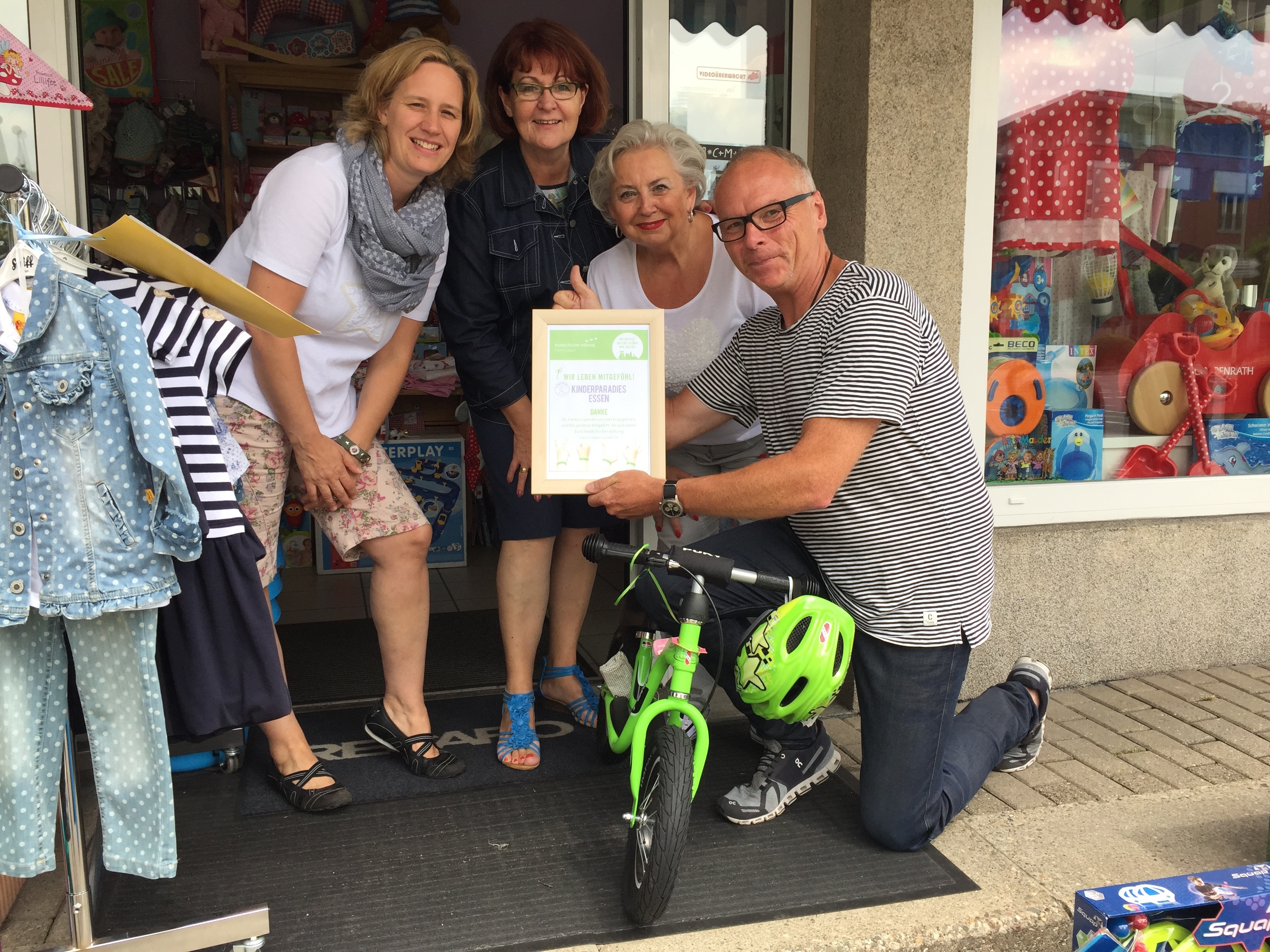 Von links : Nina Redeker, Waltraut Schultz, Karin Redeker-Schmitz und Freddy Fischer