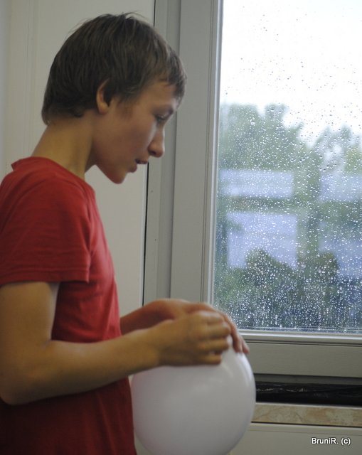 Immer noch Regen an den Scheiben...