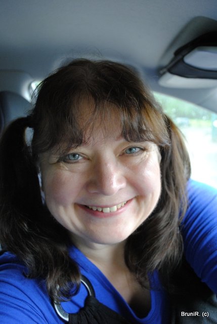 Voller Vorfreude sitze ich noch im Auto... bis jetzt total Regenfrei!!!