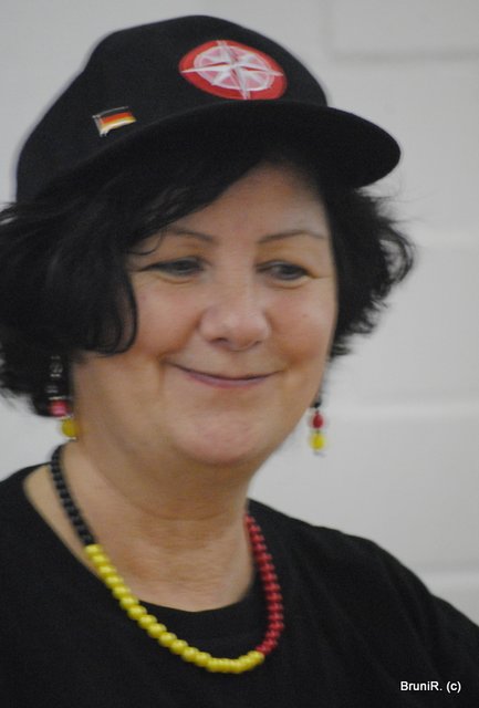 Jutta... ganz zufrieden...