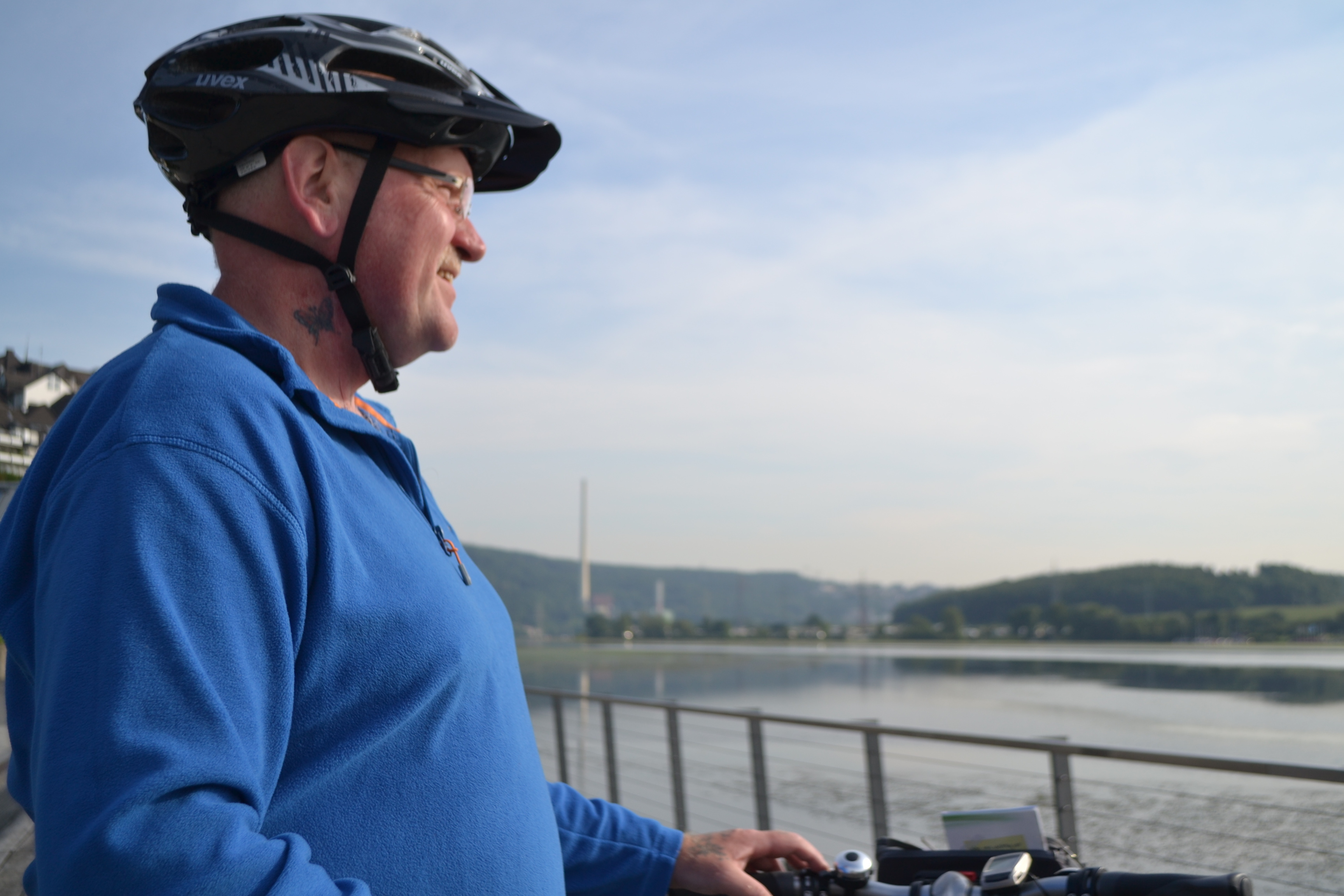 Mit jeder Radtour zu mehr Lebensqualität: Oliver Trelenberg genießt die schönen Tage - "Das ist für mich Naturerlebnis pur!" Foto: nk