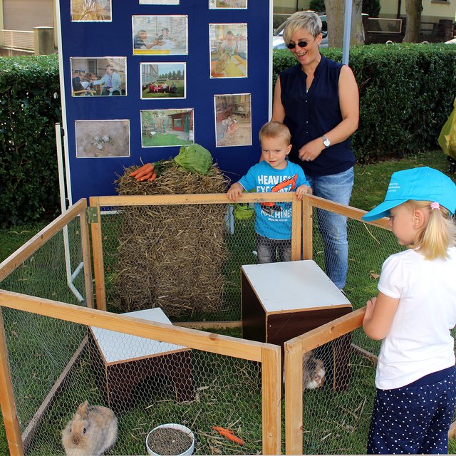 Kleintiergehege der tiergestützten Humanpflege