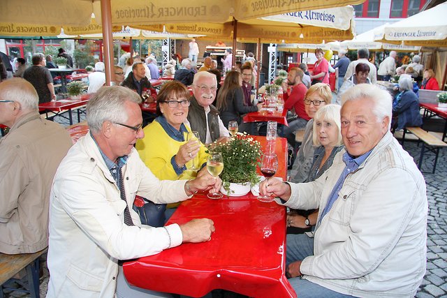 Bei einem Gläschen wein gemütlich niederlassen. Foto:Thiele