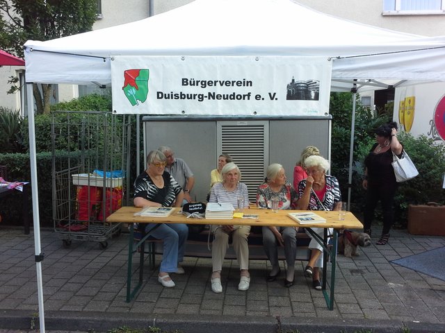 Strassenfest unter Beteiligung des Bürgervereins DU - NEUDORF