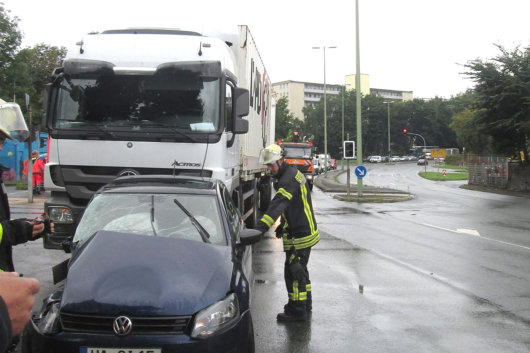 Der Unfall sorgte für einen Stau auf der Schwerter Straße.