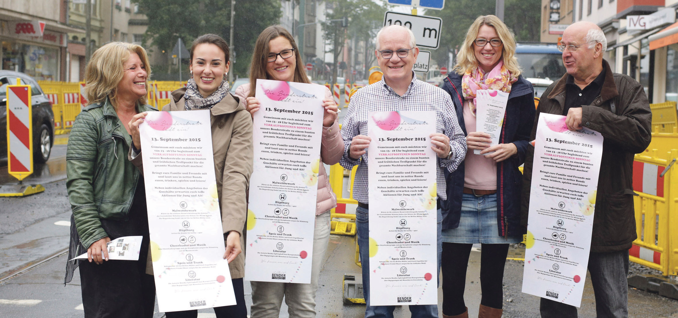 Aktiv mitten in der Umbauphase: Der Verein „Die Benderstraße“ organisiert am 13. September einen besonderen verkaufsoffenen Sonntag.