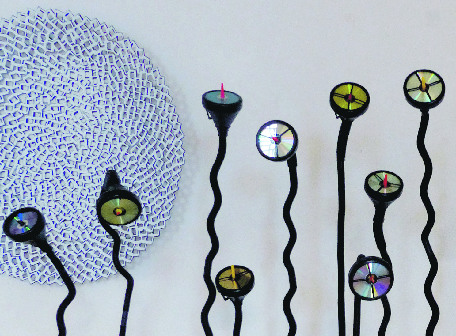 Gabriele Klages Werk „Netzwerk -Wächter“.