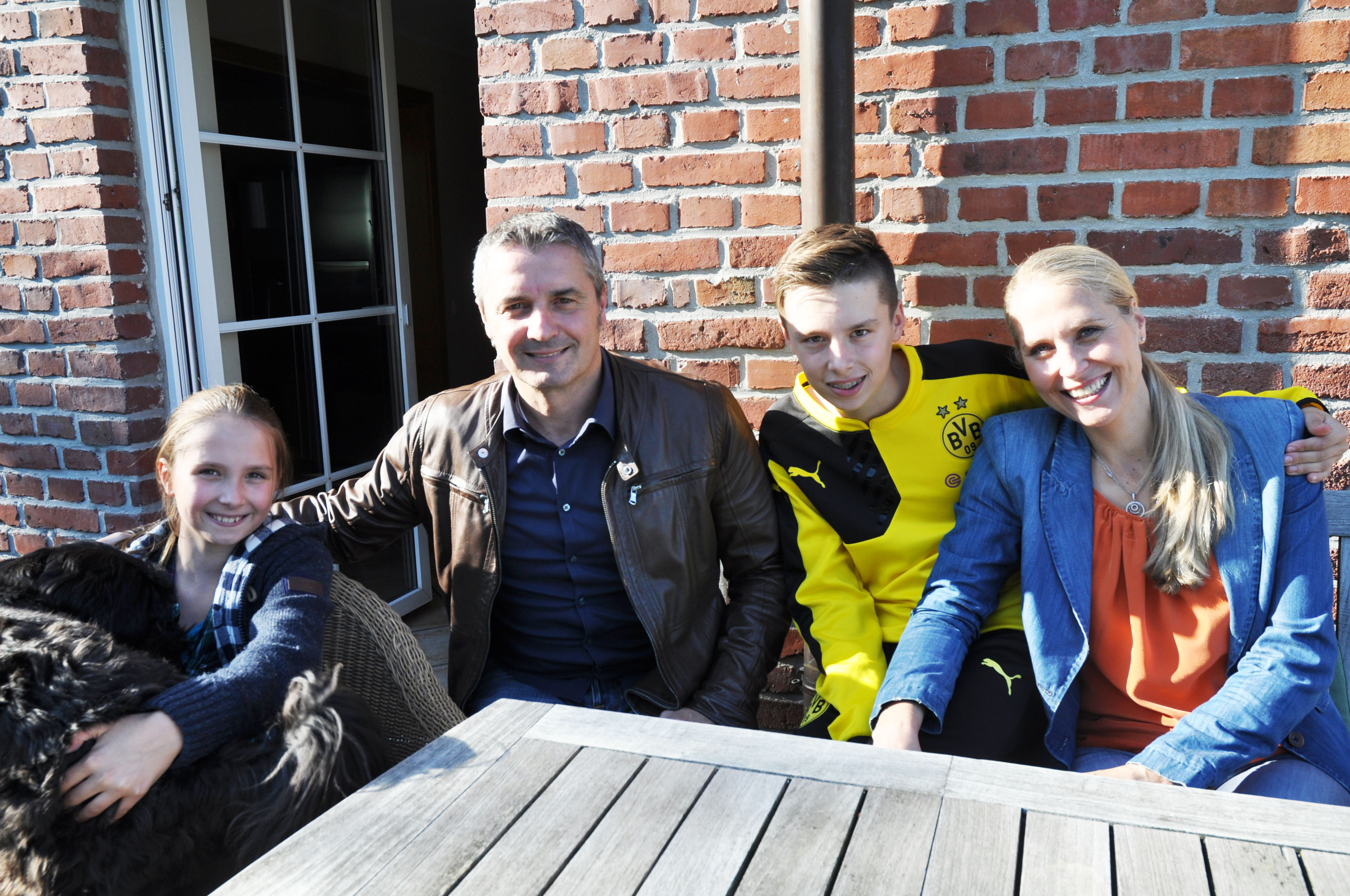 Eine rundum glückliche Familie: Leni, Thomas, Louis und Katja Strauss-Köster
