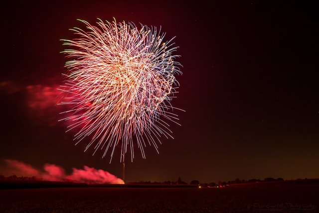 Höhenfeuerwerk zum Abschluss. Archiv-Foto: Frank Heldt