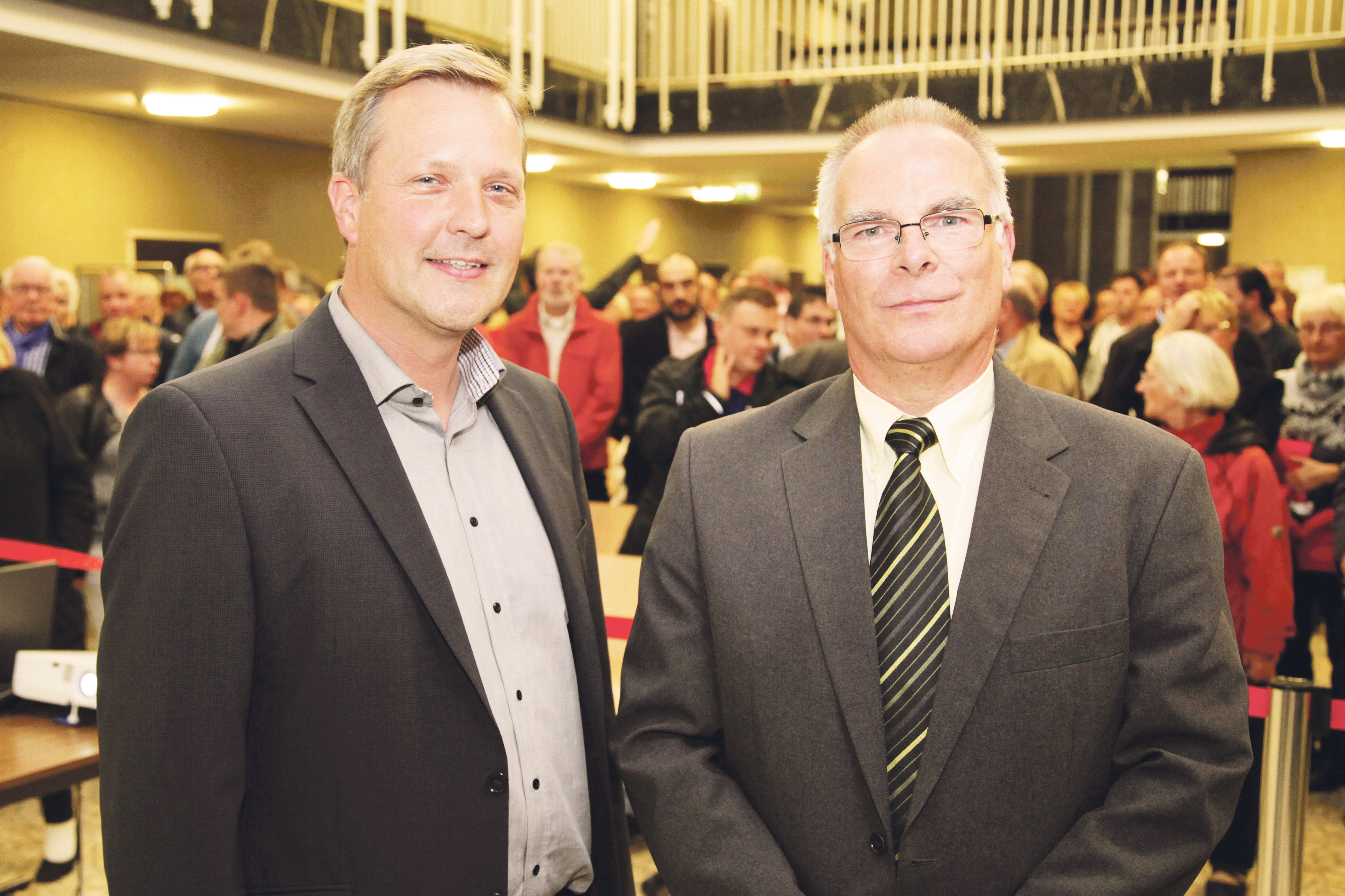 Wer wird neuer Lüner Bürgermeister: Rolf Möller (r.) oder Jürgen Kleine-Frauns?