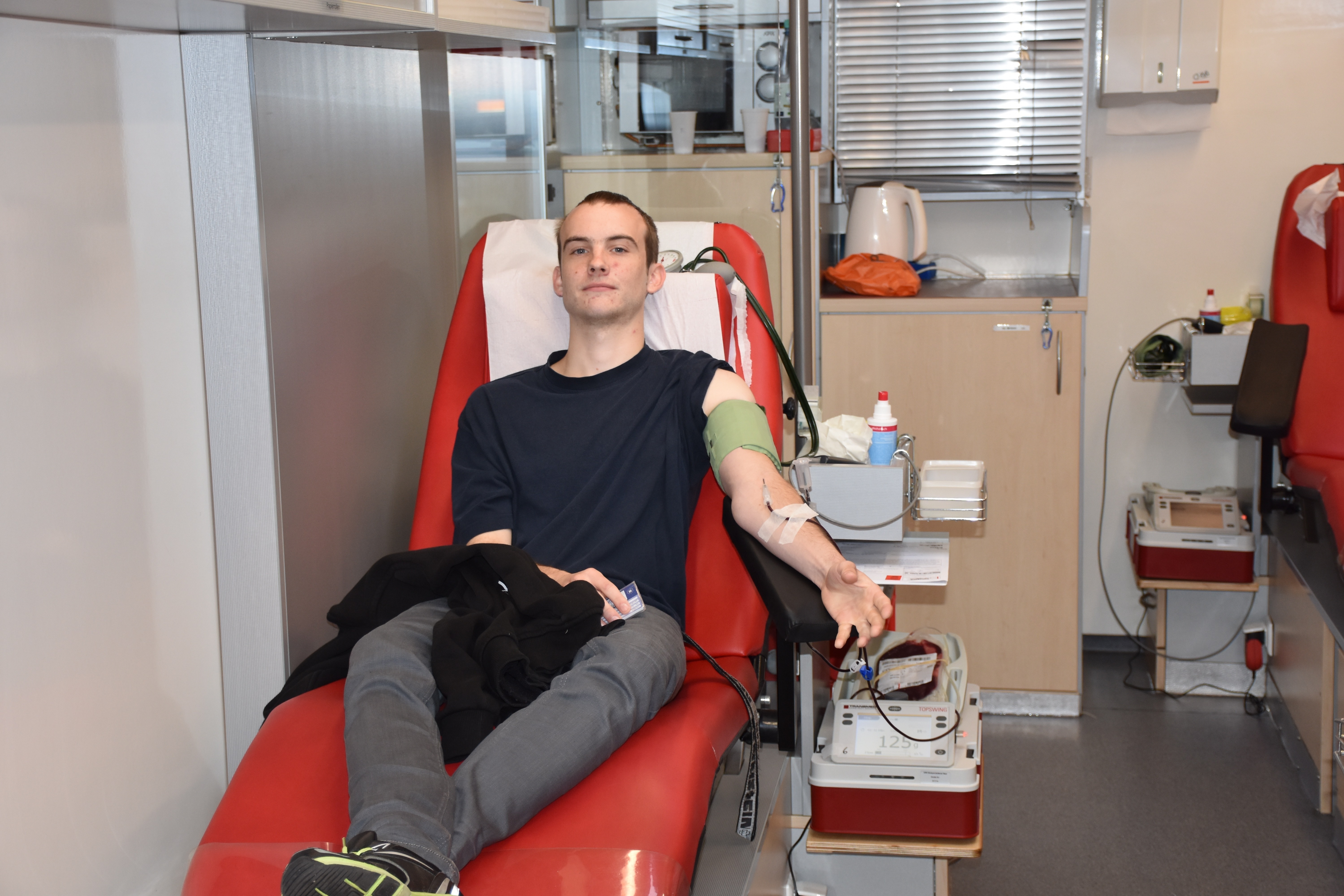 Für Marcel Gierlings ist es eine Selbstverständlichkeit Blut zu spenden