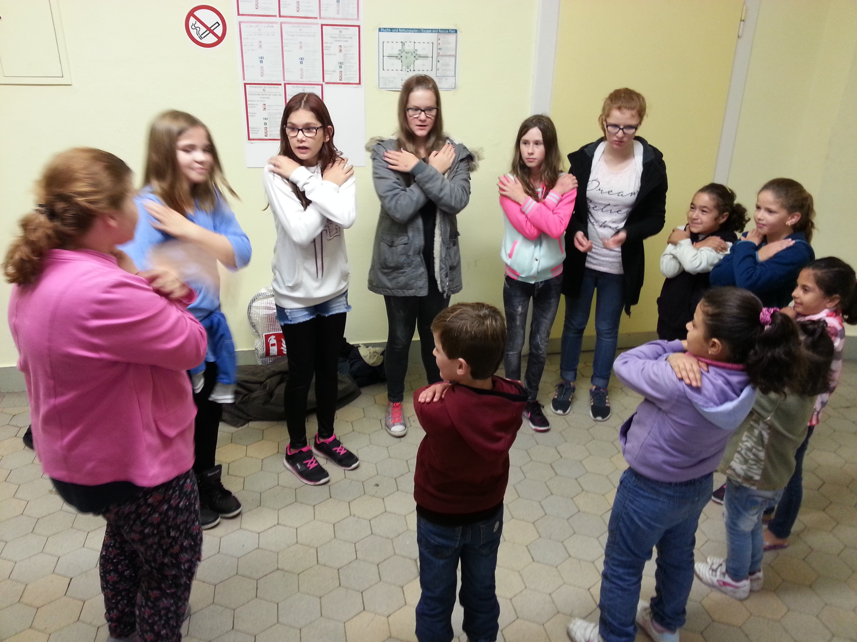 Der gemeinsame Tanz machte allen Kids viel Spaß!