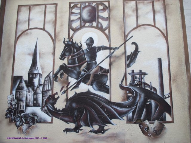 bemalte Hauswände ...