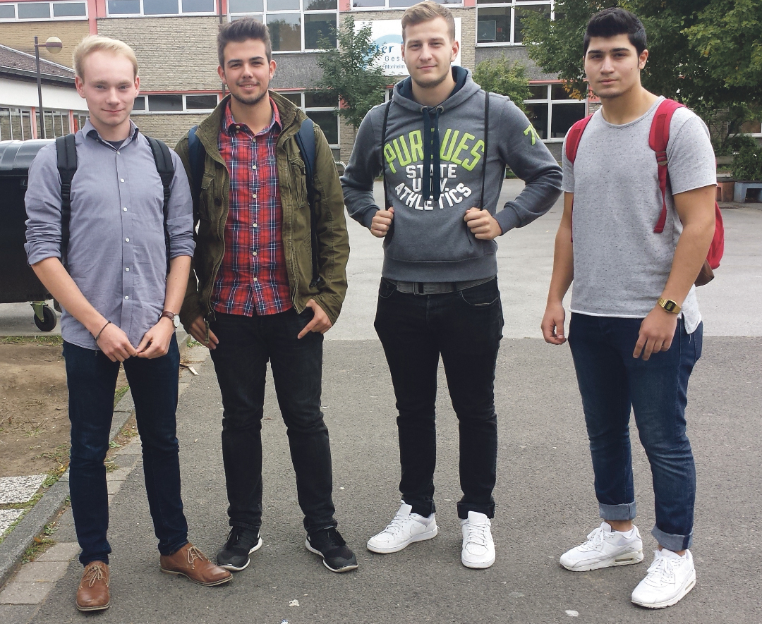 Der neue Vorstand: Michael Heinen, Christian Biggane, Marco Hühnerbein und Mert Alak (von links nach rechts).