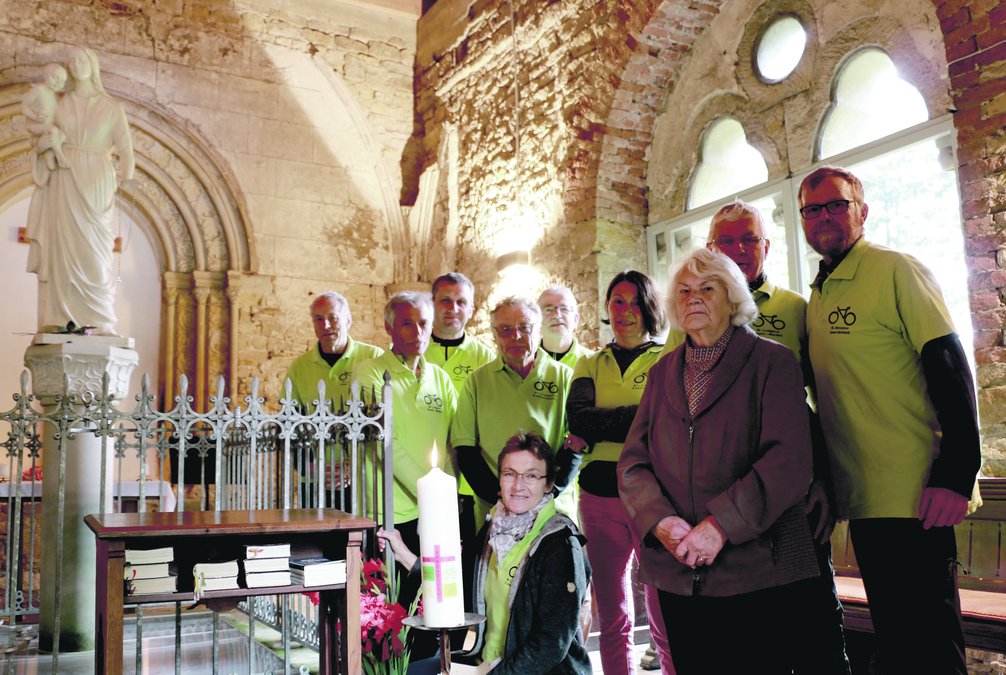 Die Ludgerus-Radler besuchten den Wallfahrtsort Marienborn.