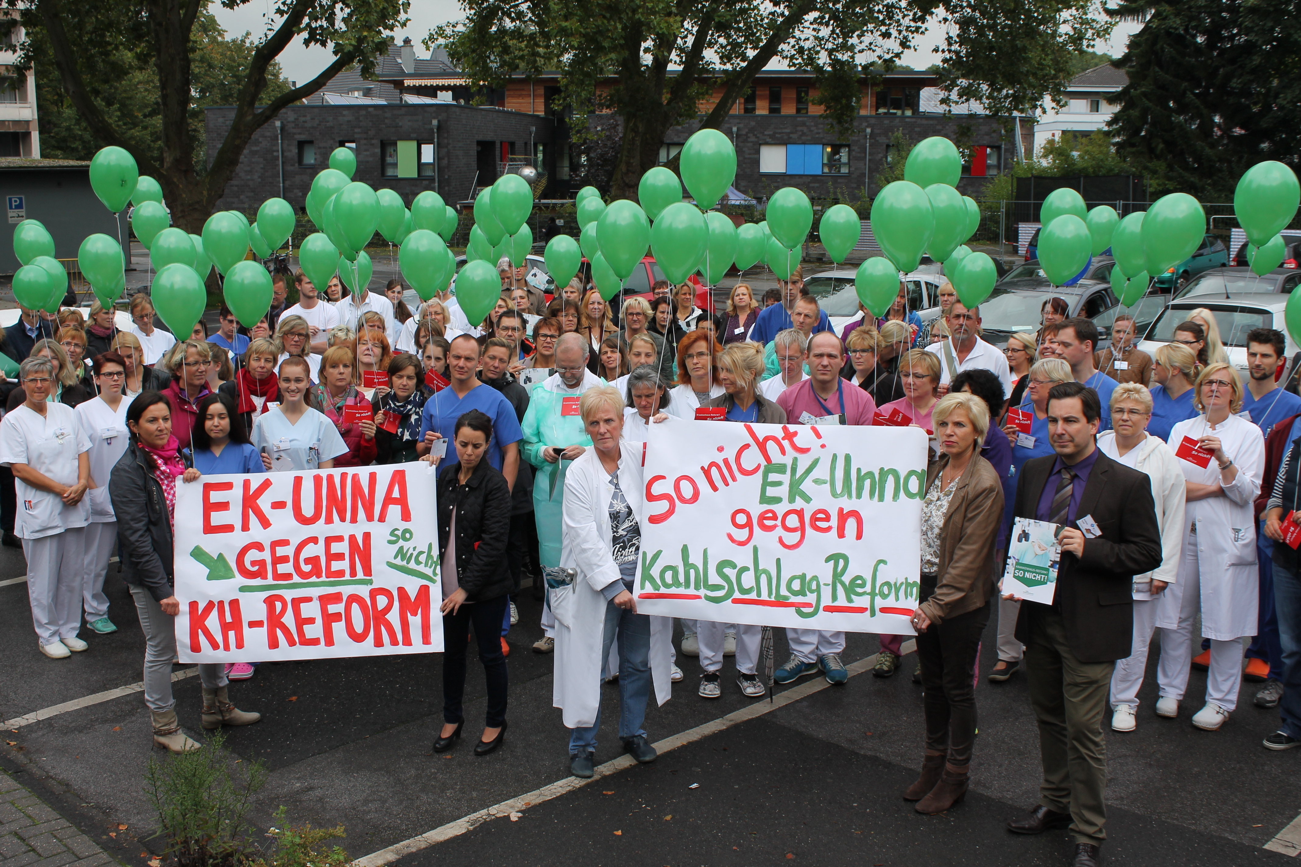 Protest der EK-Unna-Mitarbeiter