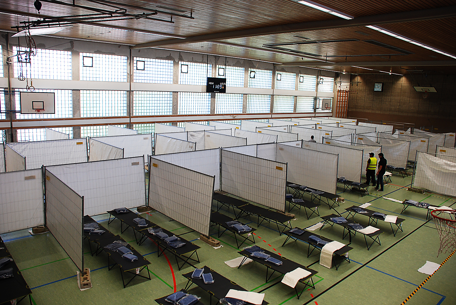 Die Erstaufnahme-Einrichung für Flüchtlinge in Hattingen in der Talstraße