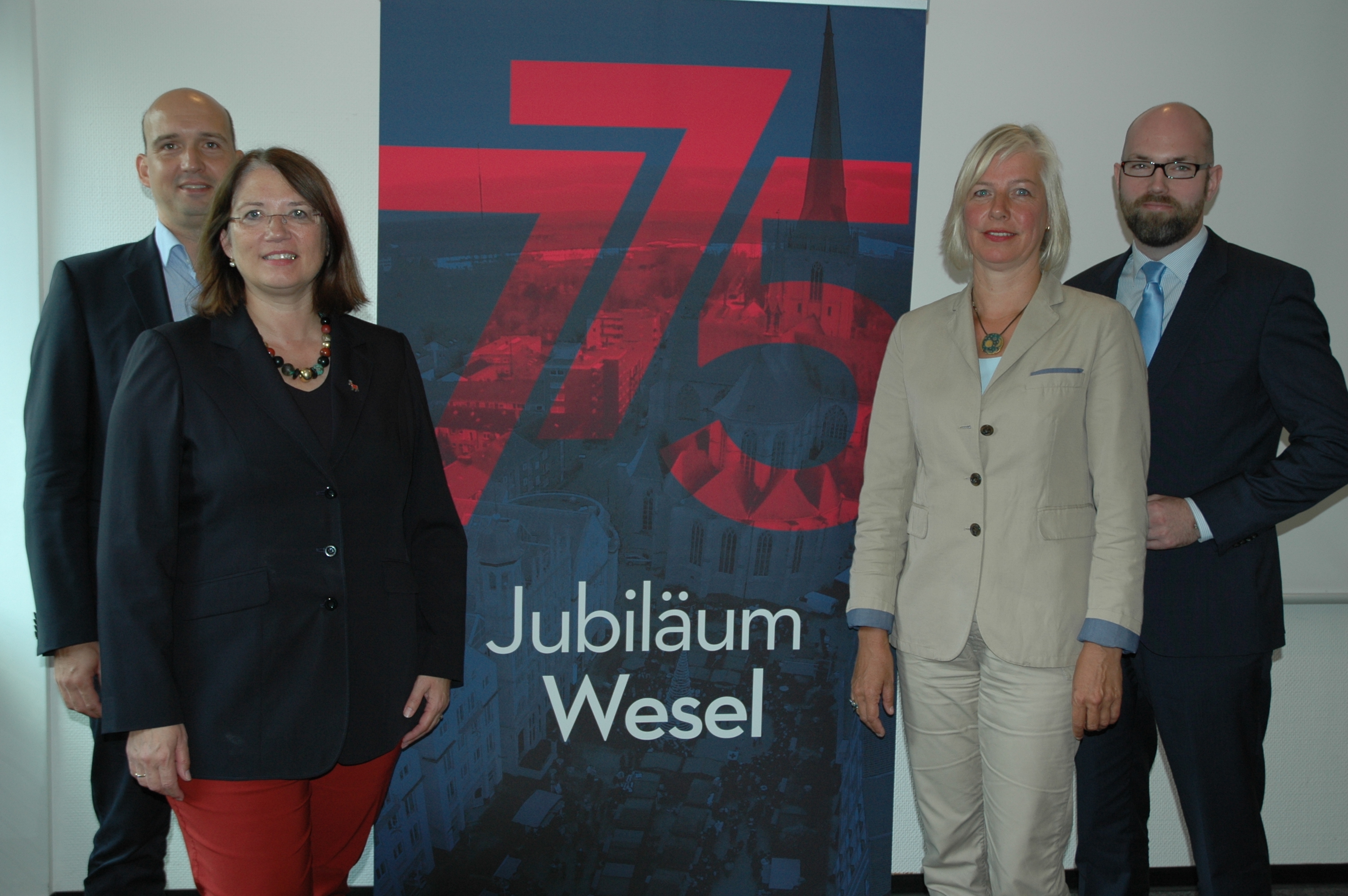 Wollen Wesel noch bekannter machen: Ulrike Westkamp und Thomas Brocker (links) sowie Heike Kemper und Daniel Kunstleben.