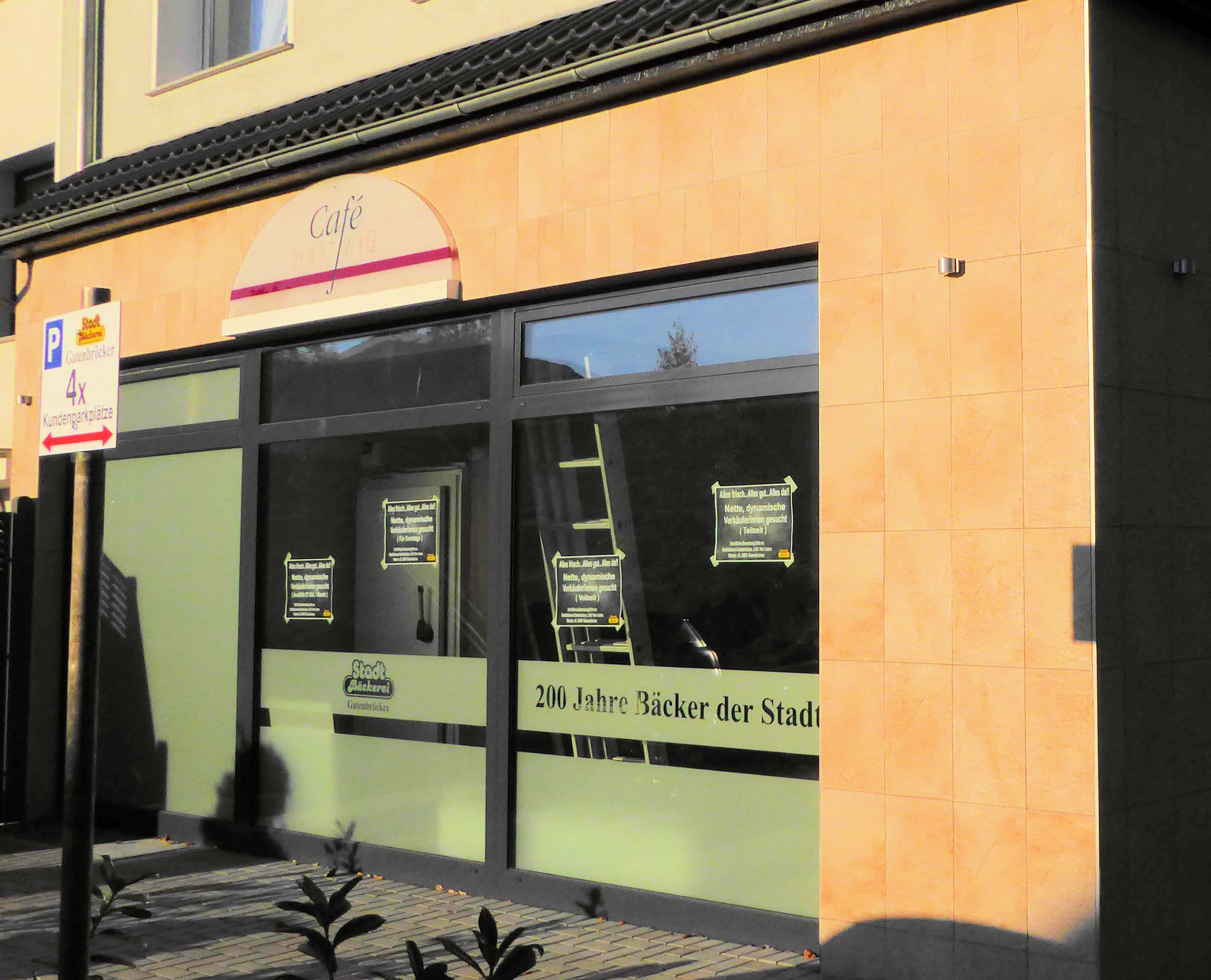 Die neue Bäckerei, heute (2909.2015) noch eine Baustelle