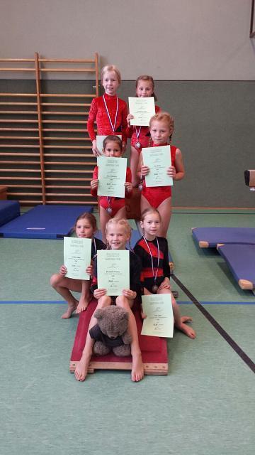 Stolze Teilnehmer des Minipokals in Bottrop