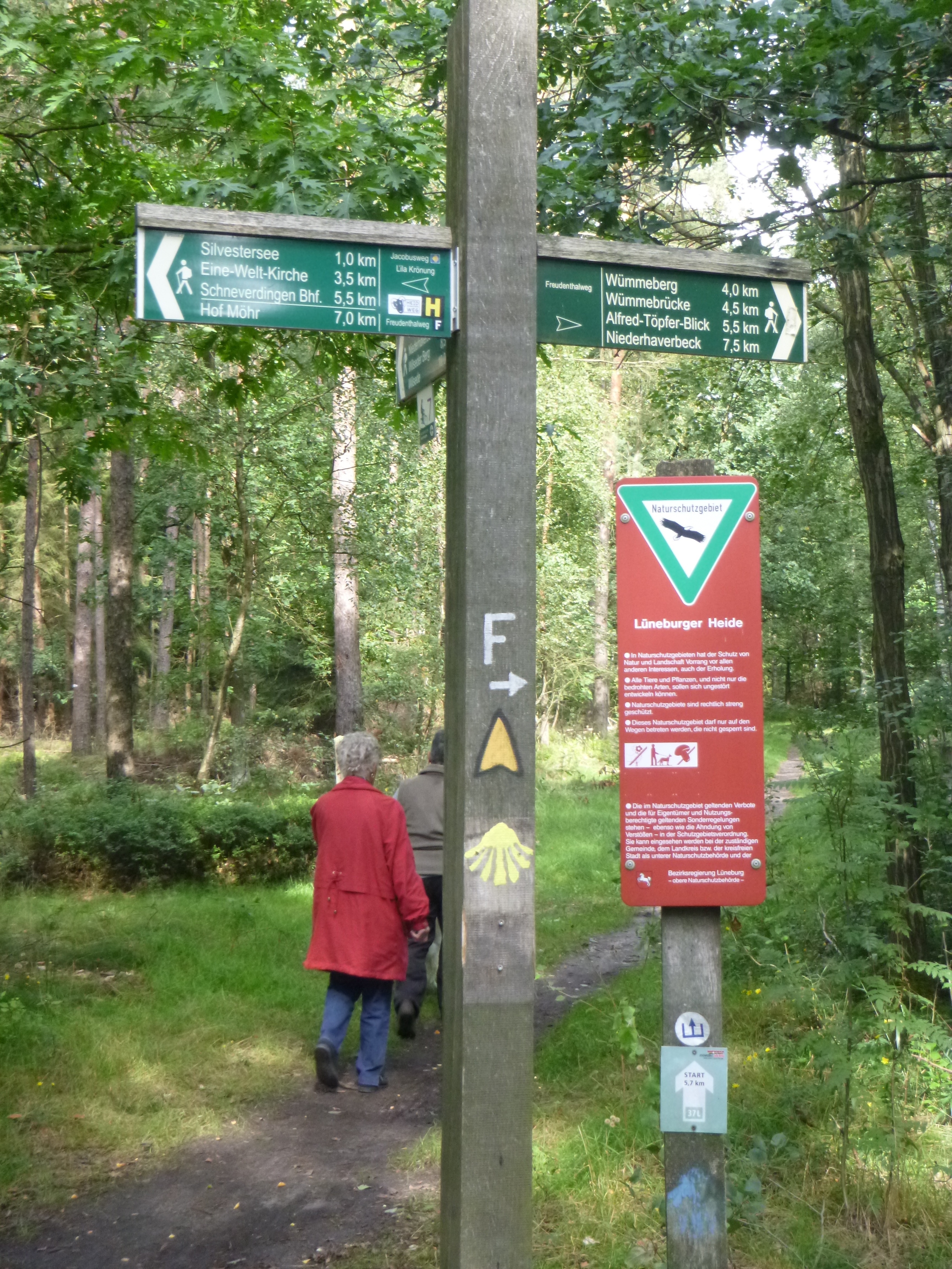 Gut ausgeschilderte Wanderwege