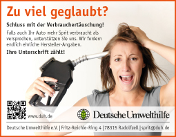 Die Deutsche Umwelthilfe (DUH) dokumentiert den vermutlich teuersten Kniefall einer Regierung vor den drei deutschen Konzernen VW, BMW und Daimler.