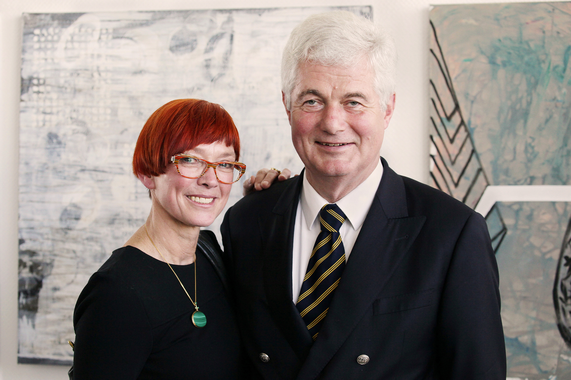 Bürgermeister Hans Wilhelm Stodollick mit seiner Frau Ulla beim Empfang am Freitag.
