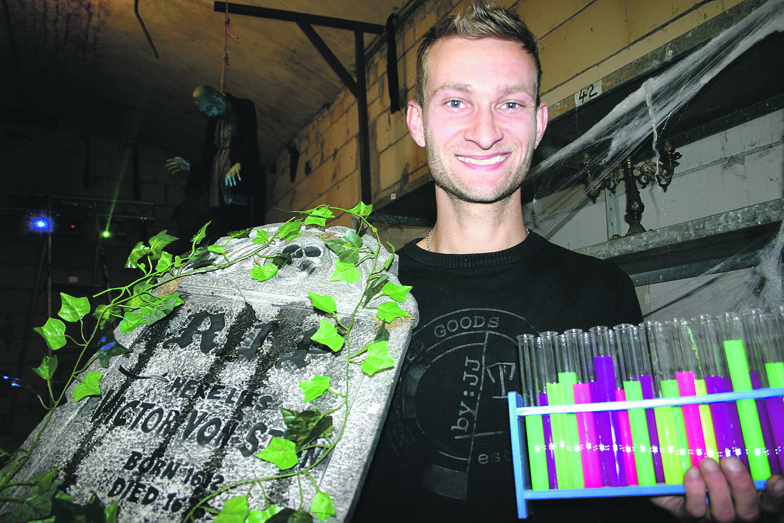 Marco Nowak lieferte die Ideen für die Horror-Night im Werkhof.