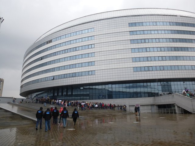 das Gebäude in dem wir den Zirkus erleben durften