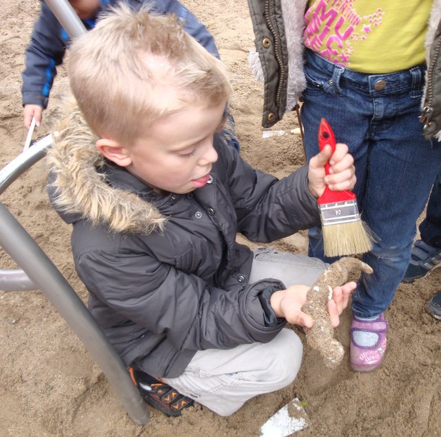 Auch Phillipp hat etwas gefunden. | Foto: privat