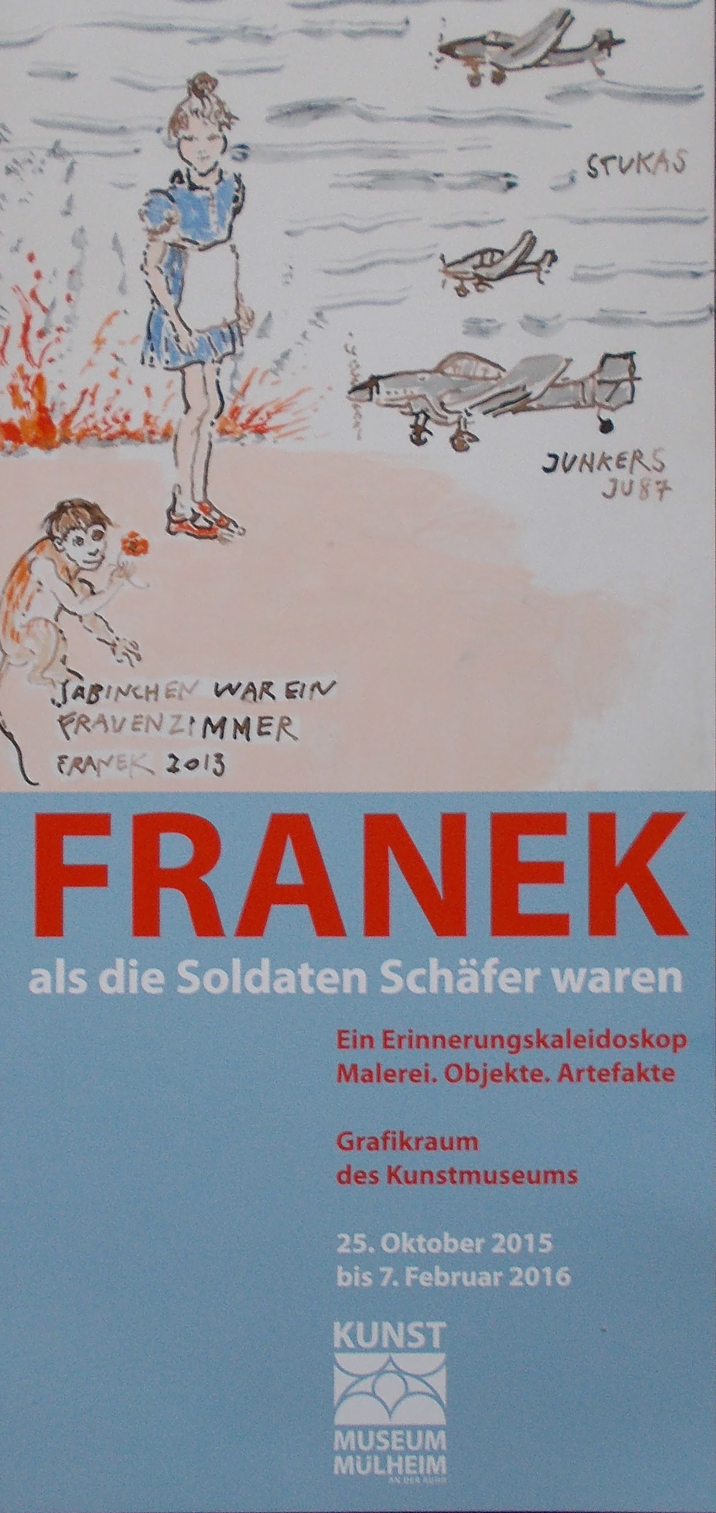 Foto vom Flyer zur Ausstellung FRANEK