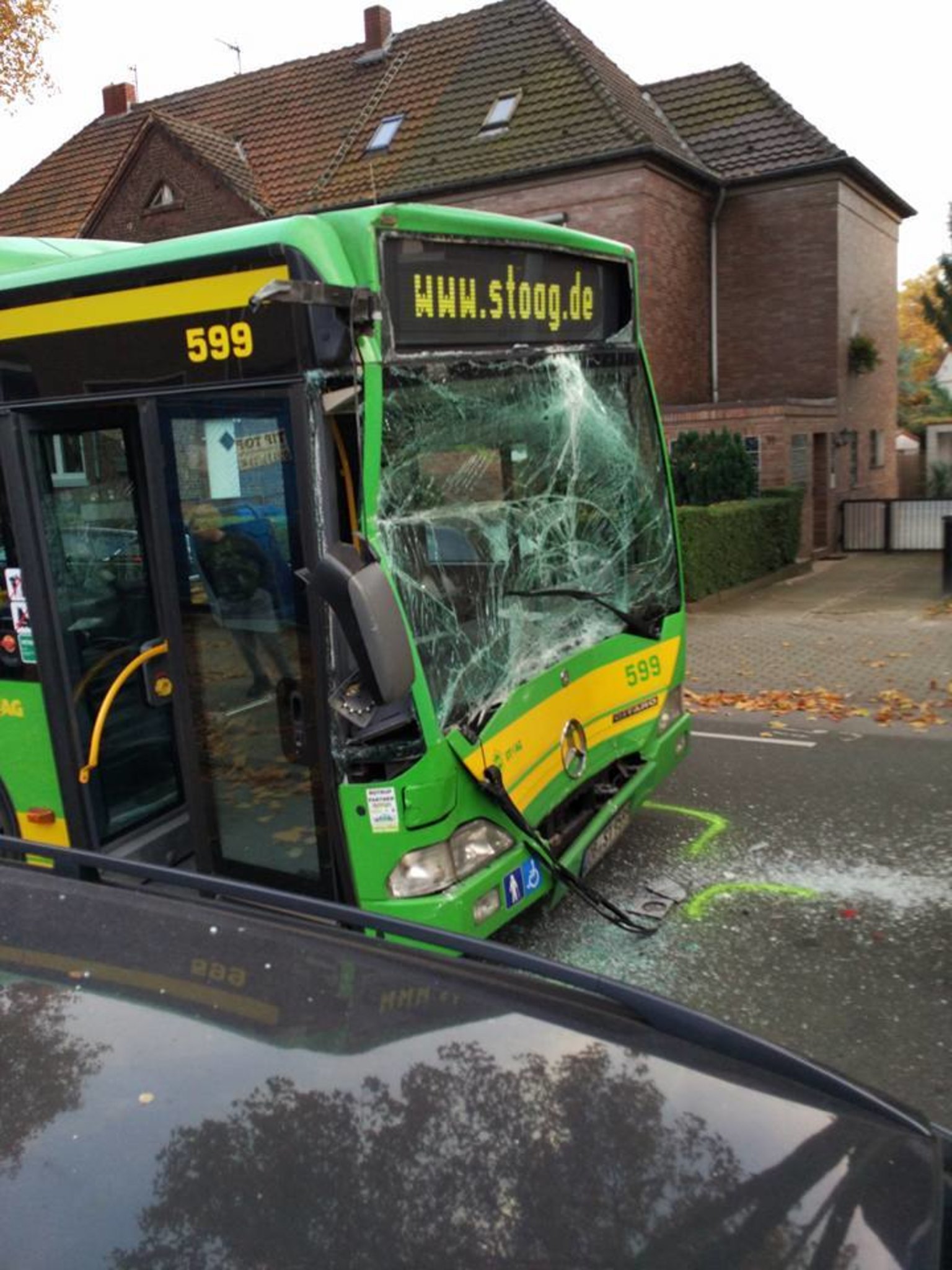 Unfall in OberhausenDümpten auf der Mühlenstraße Oberhausen