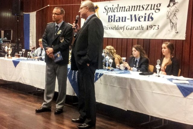 Antrittsrede des neuen Protektors Peter Ries.