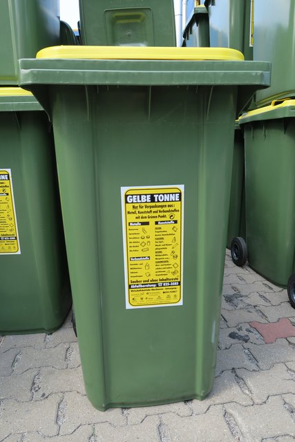 Die Gelbe Tonne für Plastik-Verpackungen