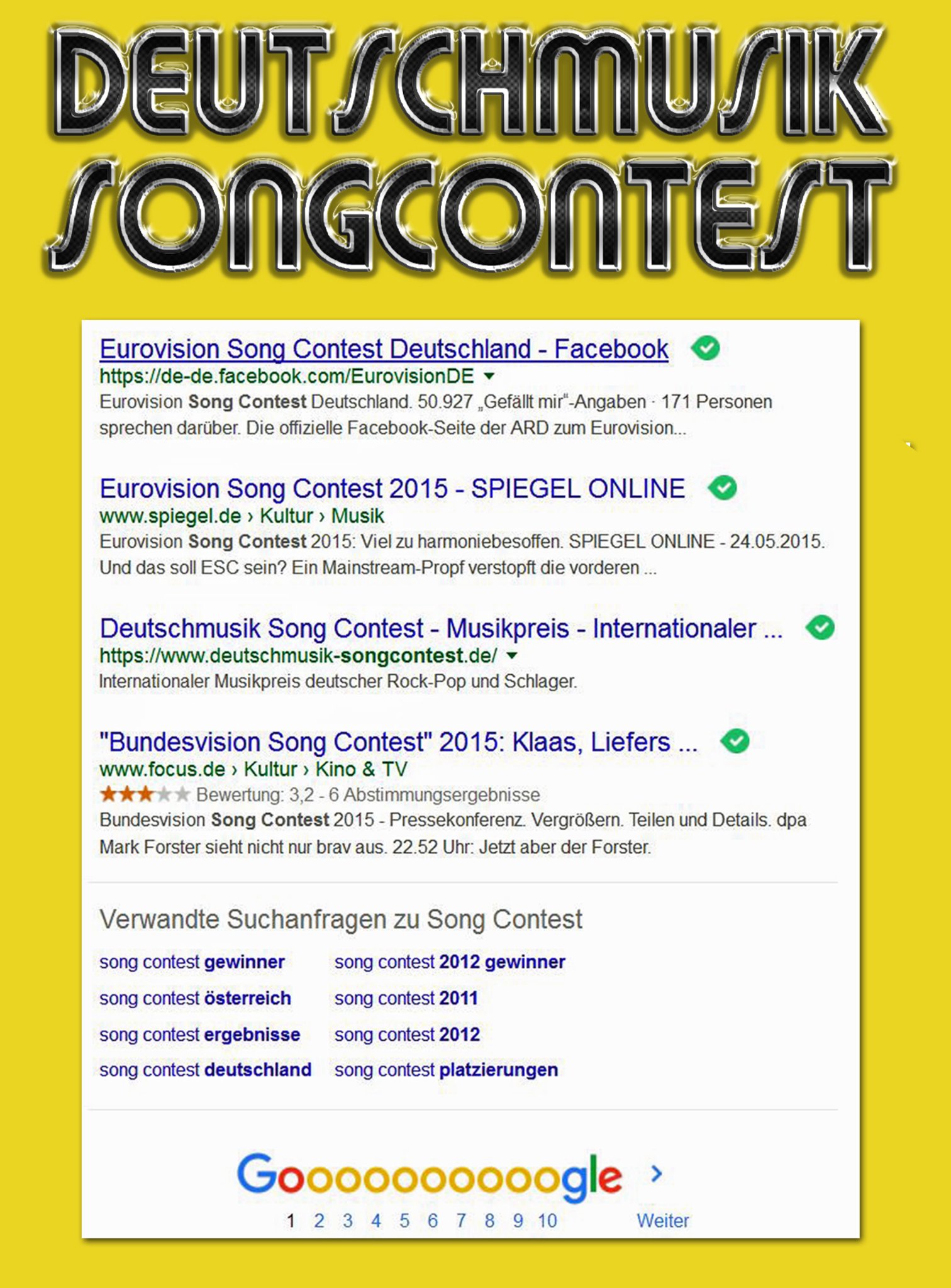 Eurovision Und Bundesvision Song Contest Bekommen Konkurrenz Gladbeck