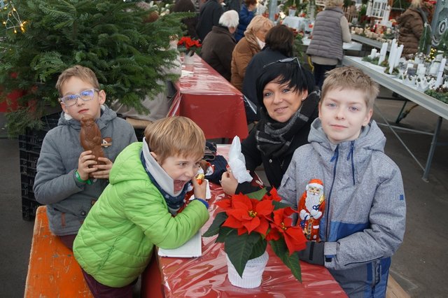 Die Schokoladen-Nikoläuse hatten nur eine kurze Lebensdauer.
