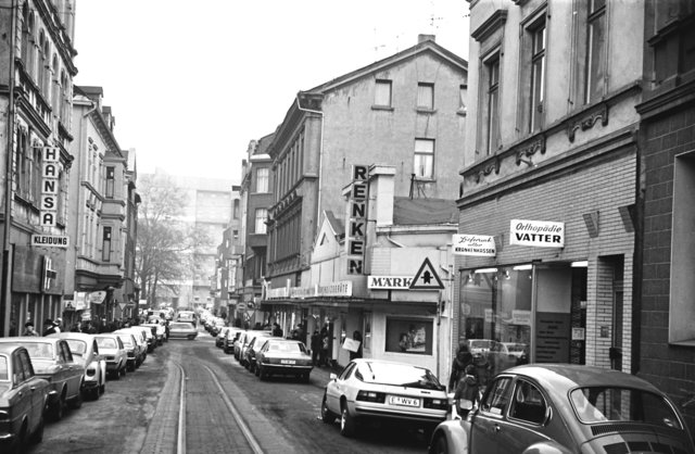 Die Dreiringstraße in den 70er Jahren.