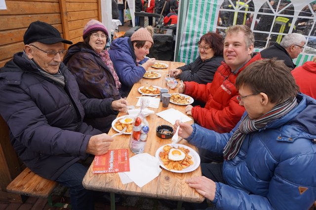 Die Räuberpfanne mit Spiegelei der WFB Werkstätten ist ausgesprochen lecker.