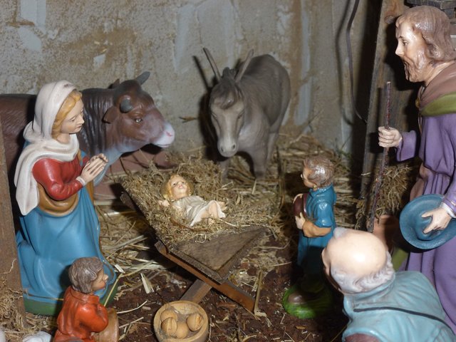 Krippe im Lürbker Krippenland im Biebertal bei Ulrich Ostermann zu sehen bis 2.Februar 2016