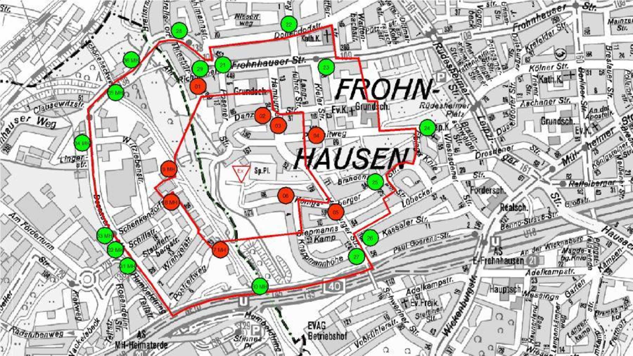 bombenfund in essen frohnhausen essen west