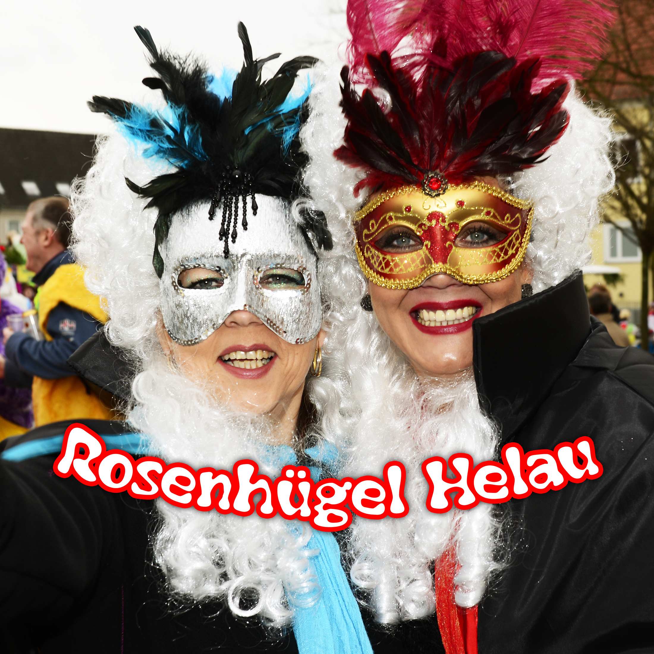 Rosenhügel Helau: Der Karnevalsumzug durch das Rosenhügel-Viertel konnte heute glücklicherweise bei trockenem Wetter starten. 1000e Besucher an den Straßenrändern sahen dem bunten Treiben zu. Foto: Kariger
